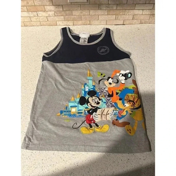 disney parks embroidered tank top with park badges BAR - Picture 1 of 5